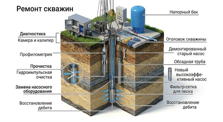 Ремонт скважин в Сертолове